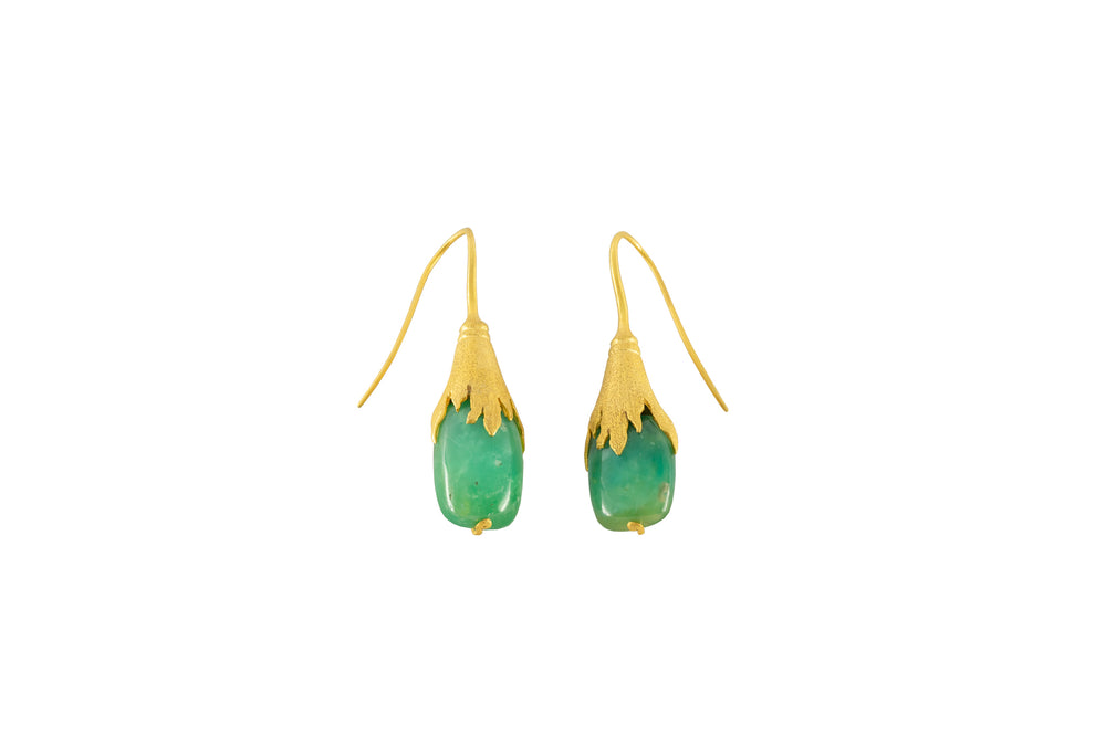 Bespoke Chrysoprase Earrings