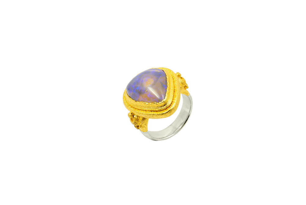 Bespoke Lightning Ridge Opal Ring