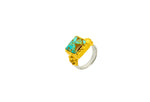 Bespoke Square Turquoise Ring