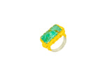 Bespoke Long Chrysoprase Ring