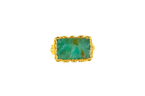 Bespoke Long Chrysoprase Ring