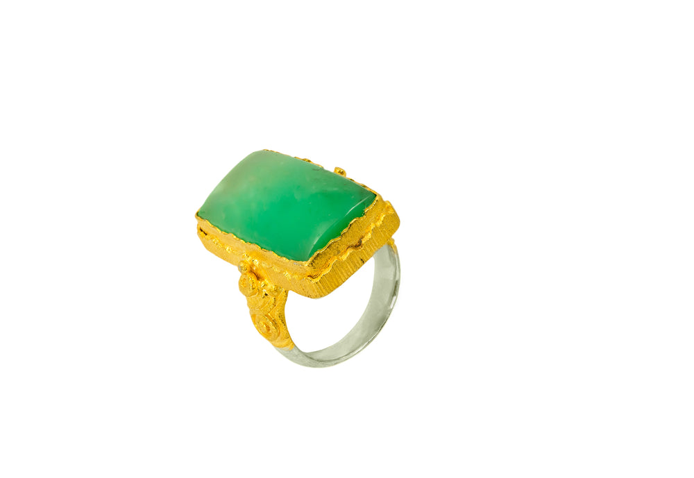 Bespoke Chrysoprase Ring